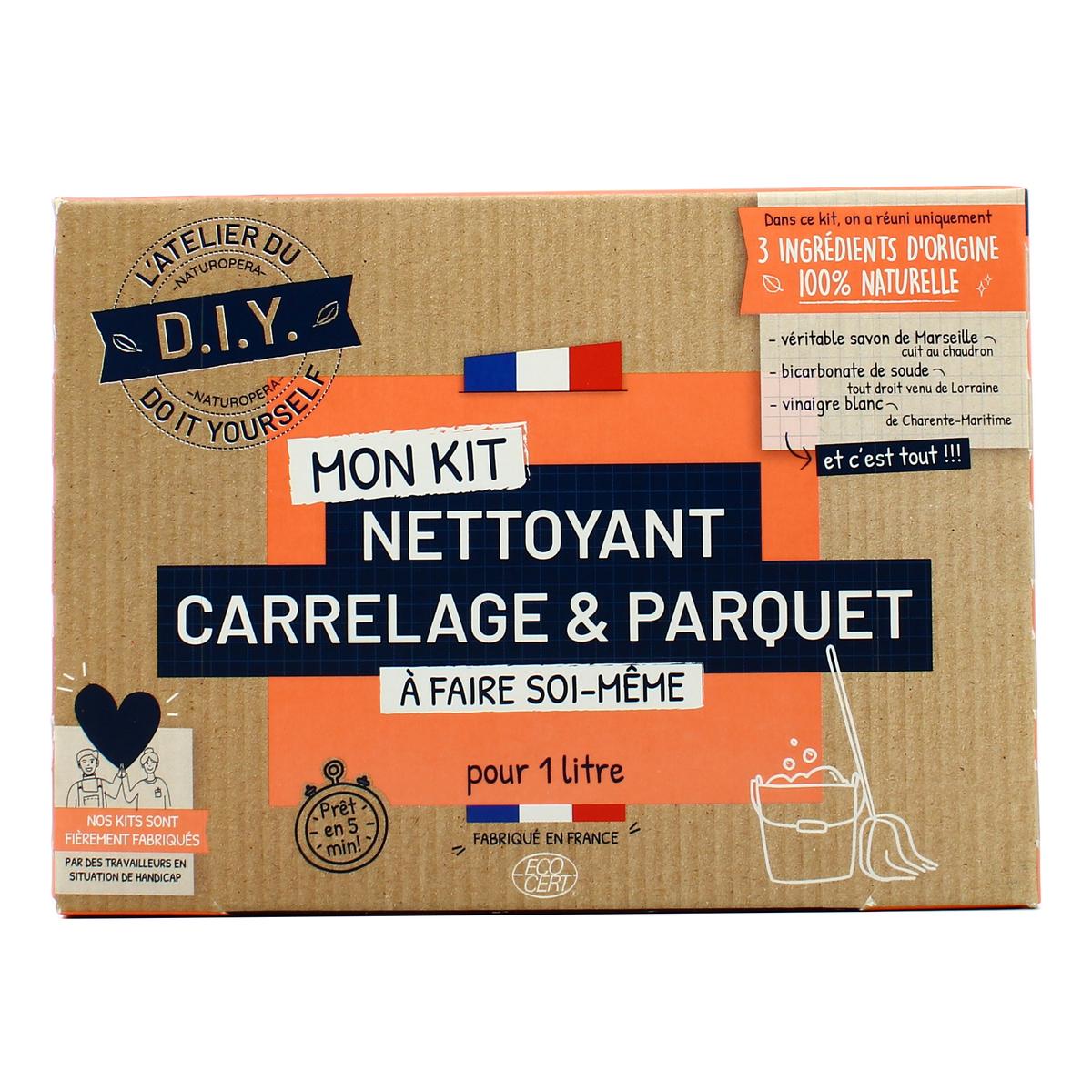 3760001765885 - L'atelier du DIY - Petits Kits 100% Naturels Ecocert - Kit Nettoyant Sols Ecocert 1L