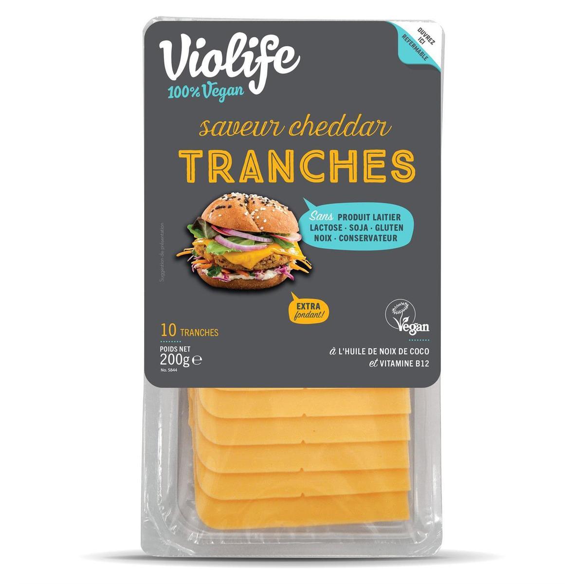 5202390015885 - Violife - Tranches Vegan Saveur Cheddar