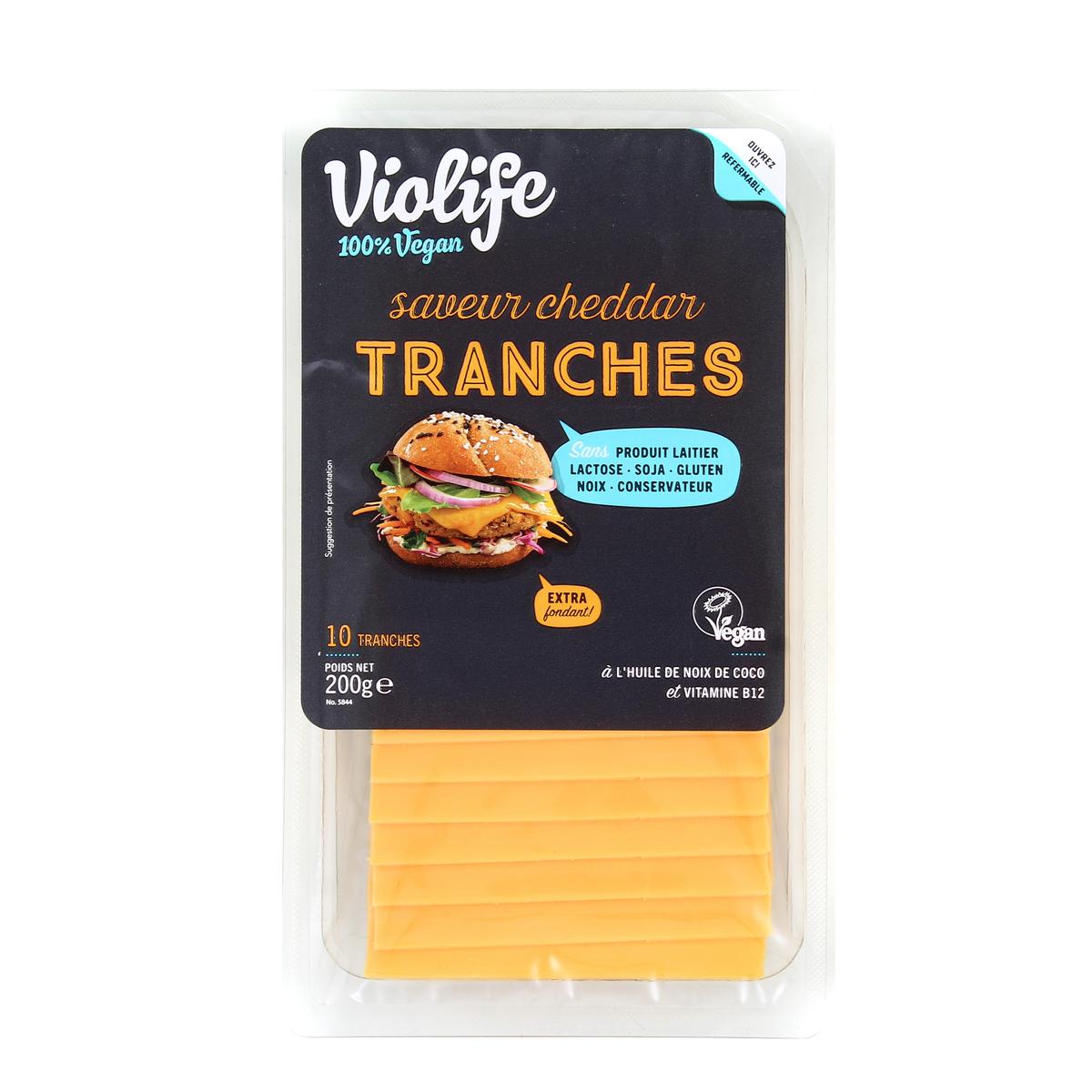 5202390015885 - Violife - Tranches Vegan Saveur Cheddar