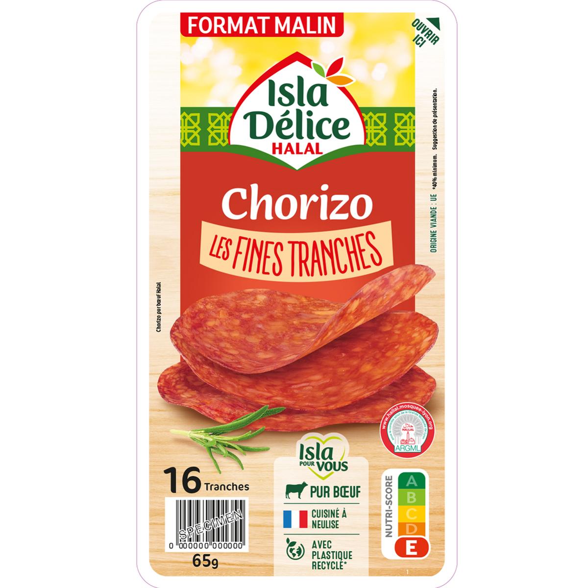 3512690006585 - Isla Délice - Chorizo de Boeuf - HALAL