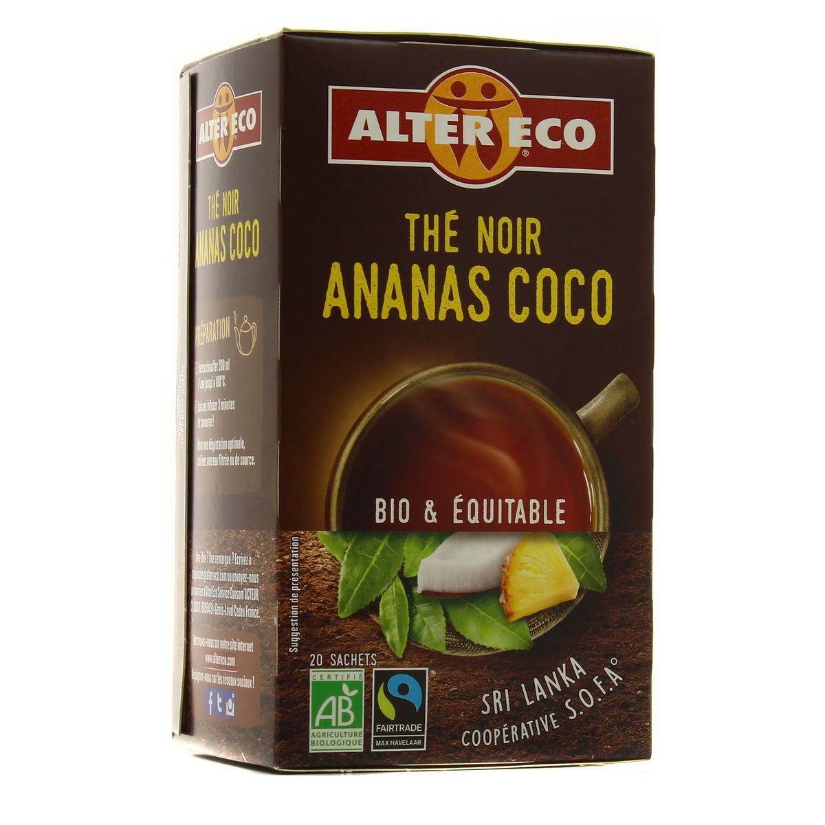 3700214617885 - Alter Eco - Commerce Equitable - The noir ananas coco bio