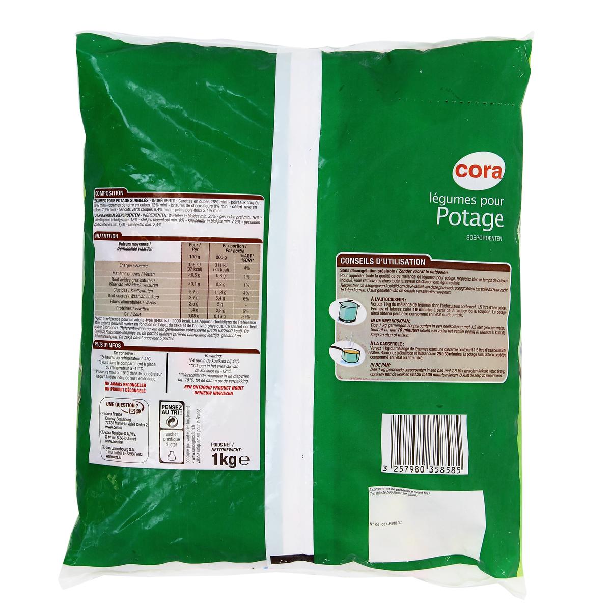 3257980358585 - Cora - Légumes pour potage- 7 légumes
