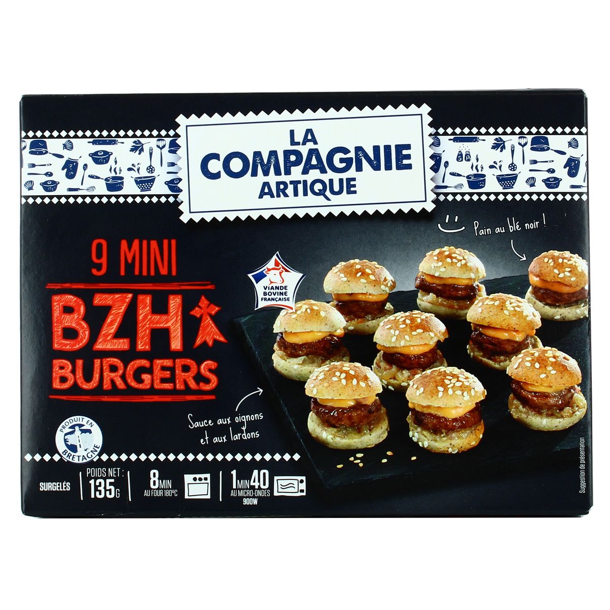 3289471029285 - La Compagnie Artique - 9 Mini Burgers BZH