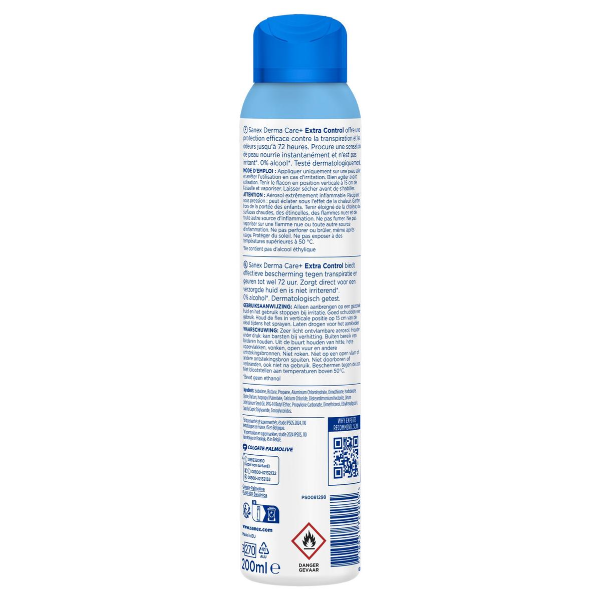 8718951729285 - Sanex - Déodorant Derma Care Extra Control