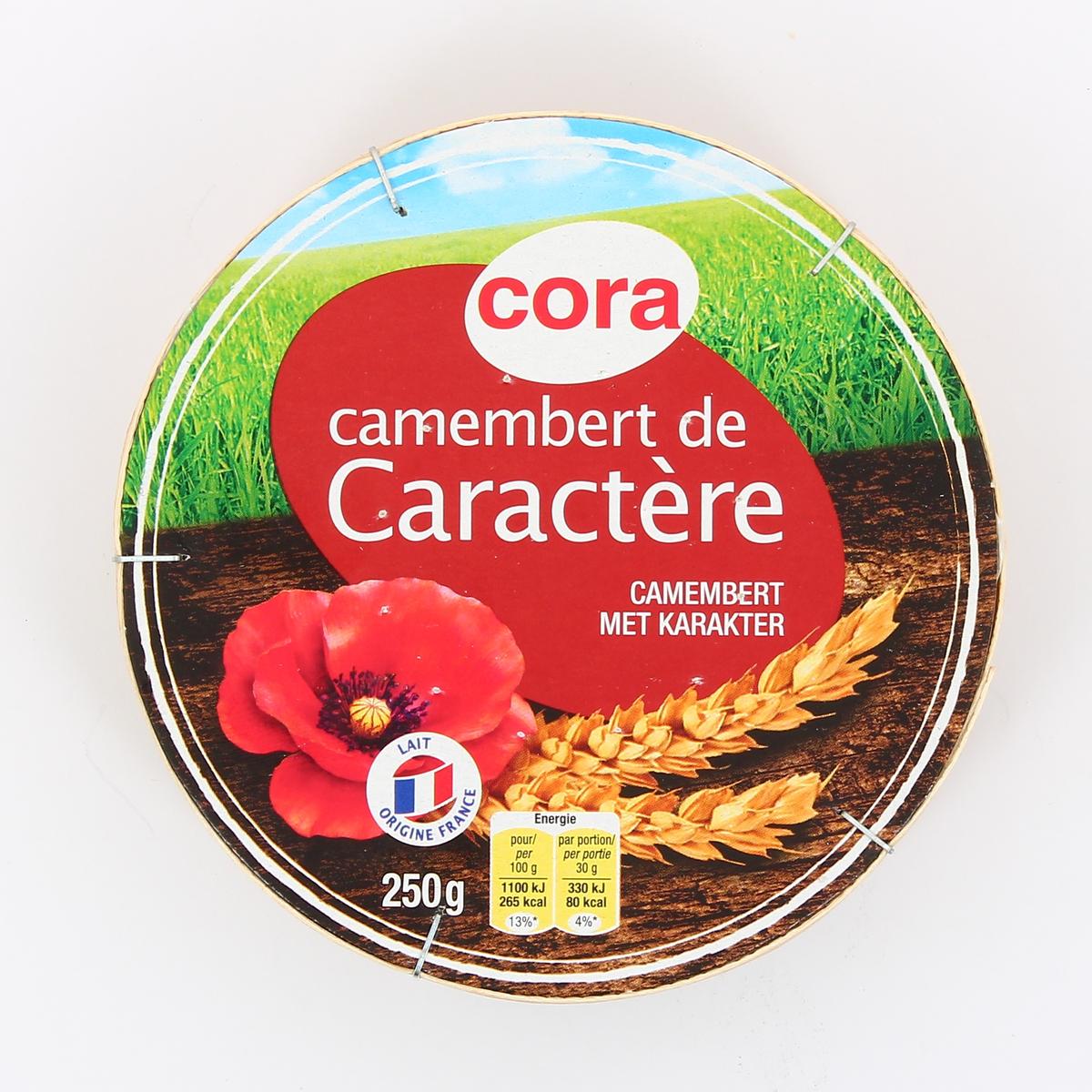 Livraison domicile Cora Camembert de caract re 250g