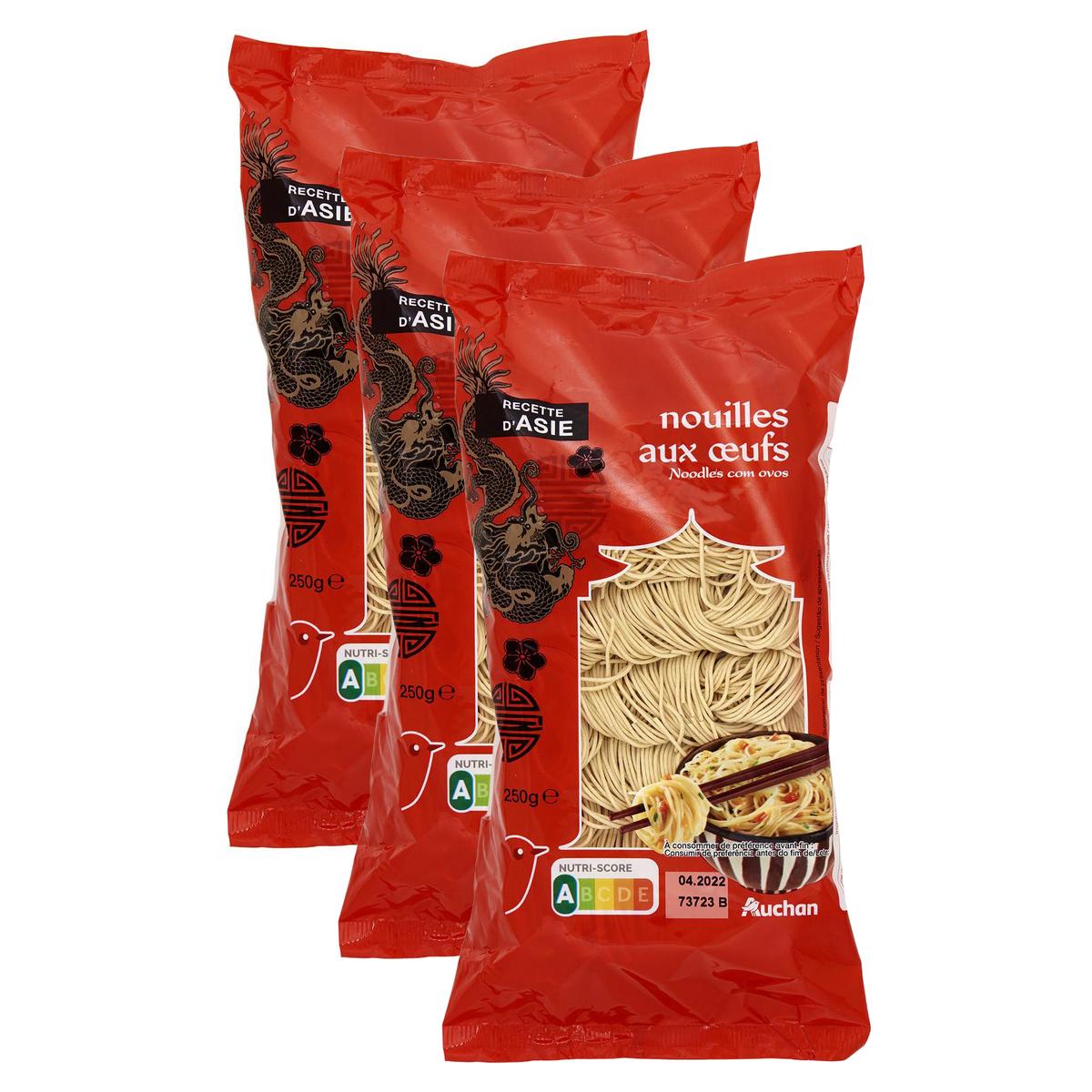 2050000409585 - Auchan - Nouilles chinoises aux oeufs