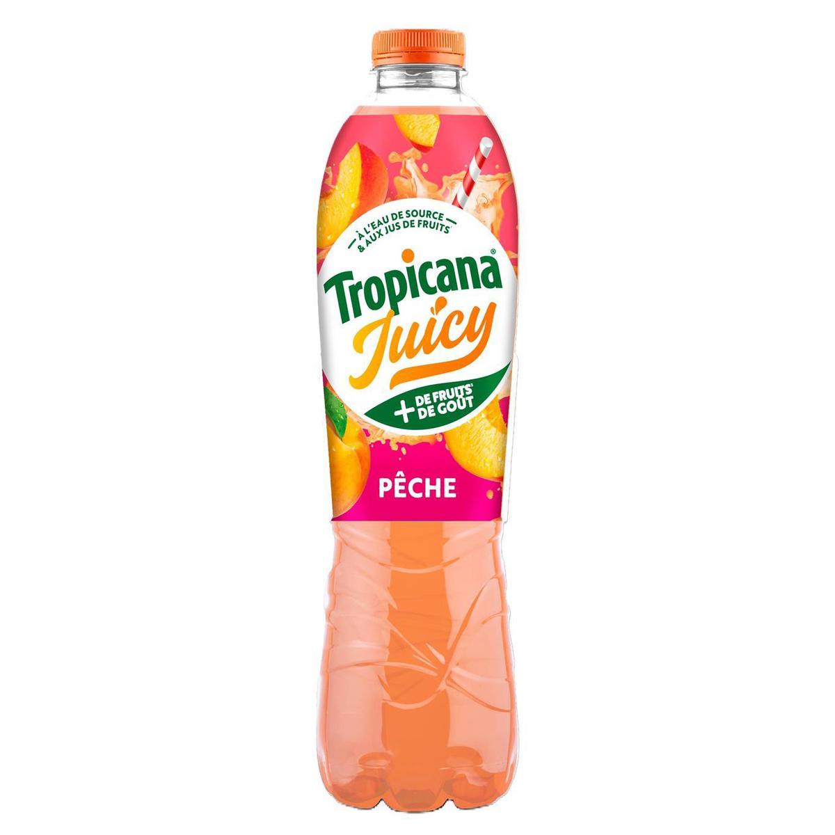 1210002001786 - Tropicana - Juicy - Boisson aux Jus de Fruits Saveur Pêche