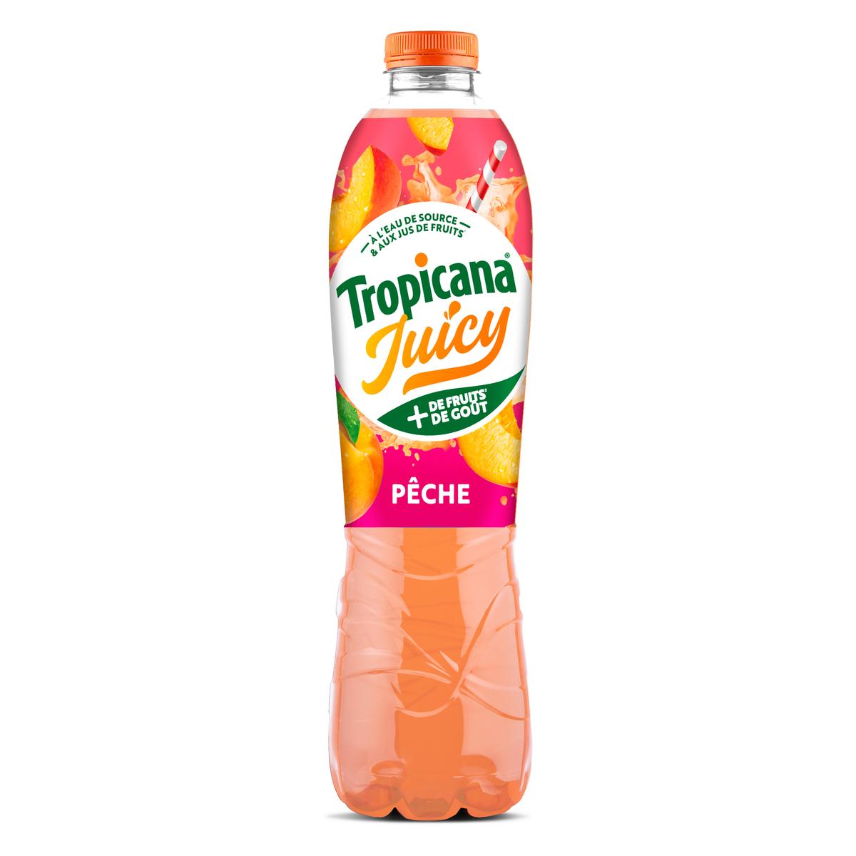 1210002001786 - Tropicana - Juicy - Boisson aux Jus de Fruits Saveur Pêche 