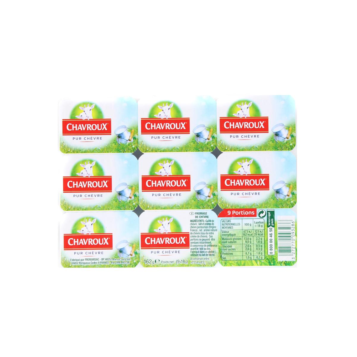 3272770093286 - Chavroux - Fromage de chèvre à tartiner