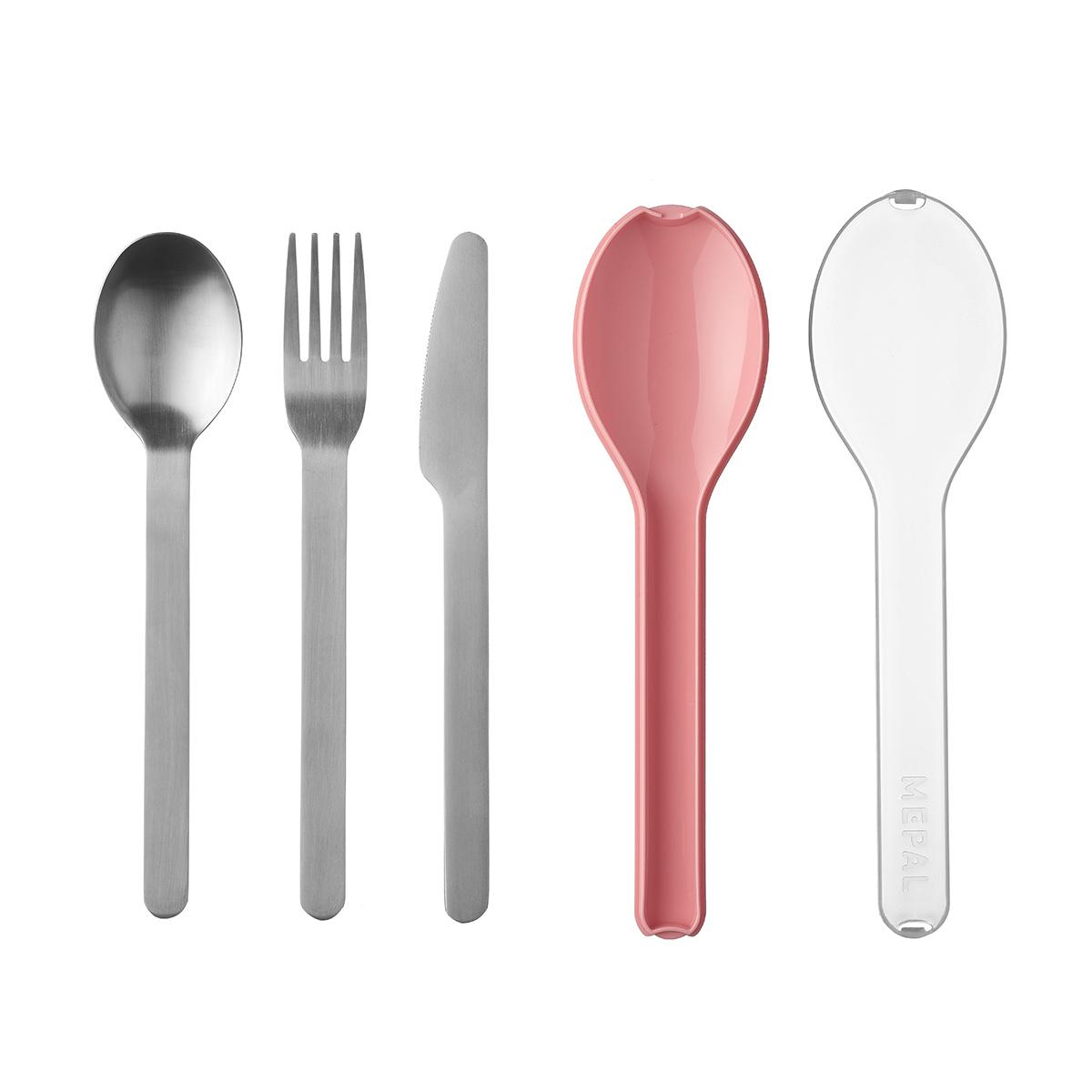 8711269934686 - Mepal - Set de 3 couverts inox Ellipse - nordic pink