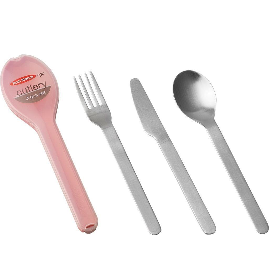 8711269934686 - Mepal - Set de 3 couverts inox Ellipse - nordic pink