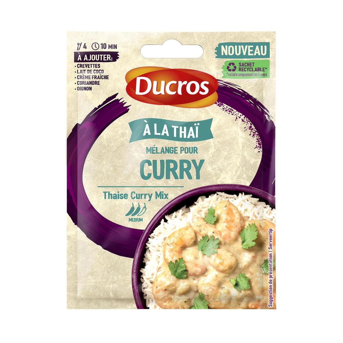 3166296455386 - Ducros - Mélange pour Curry à la Thaï