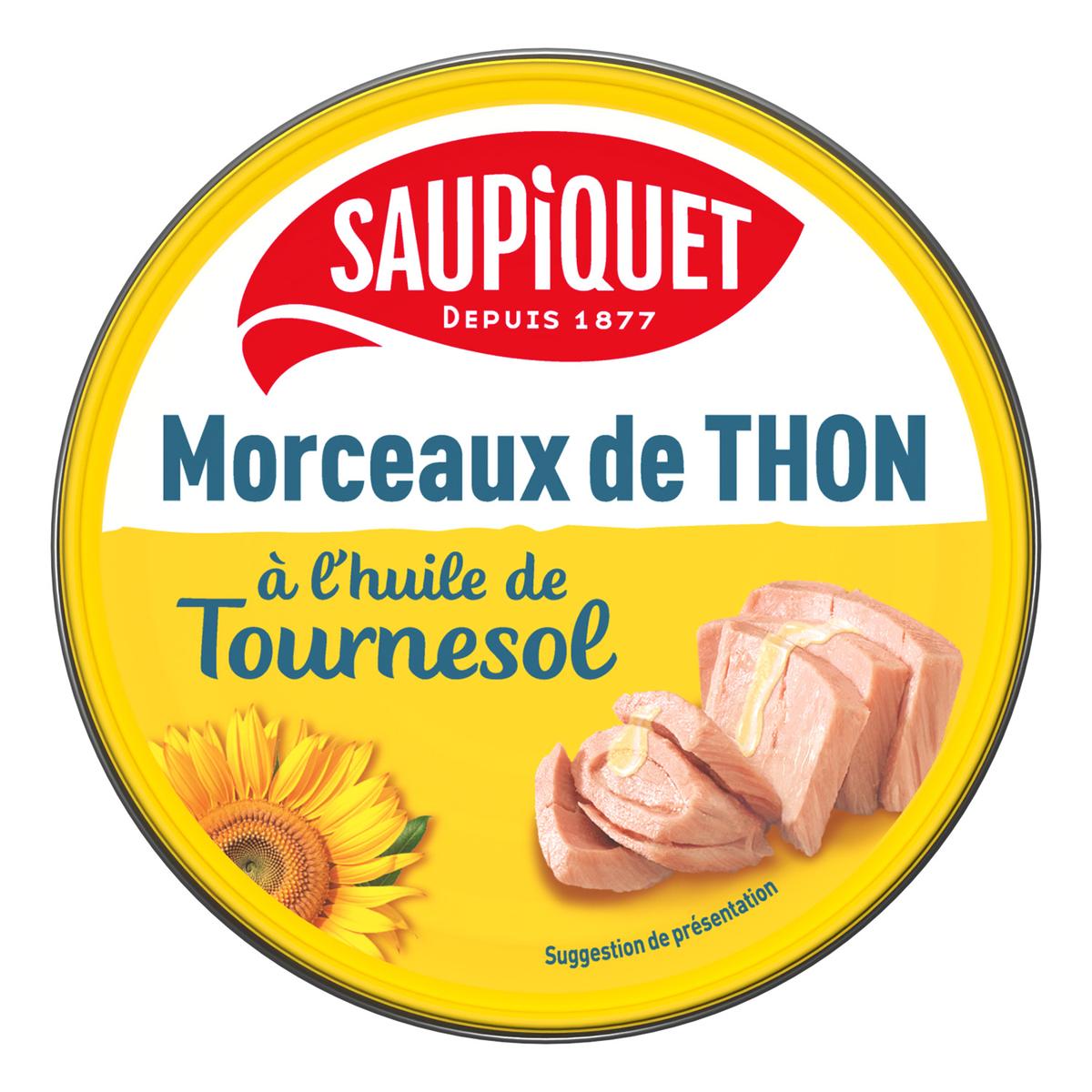 3165950225686 - Saupiquet - Morceaux de Thon à l'Huile de Tournesol