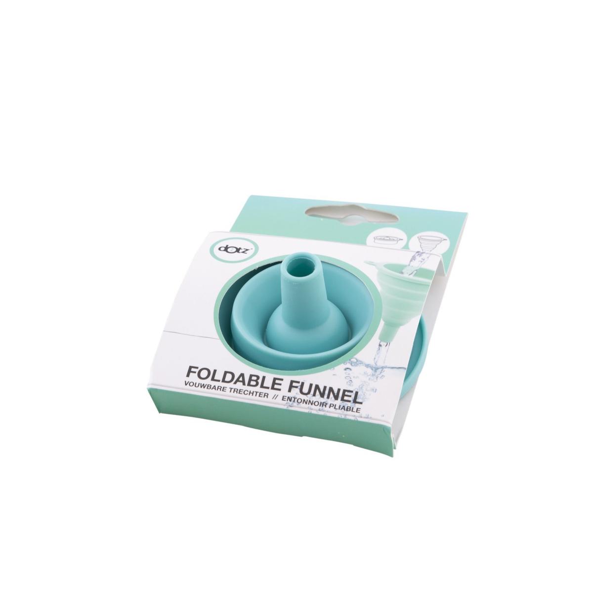 5420059825686 - Dotz - Entonnoir pliable silicone bleu aqua