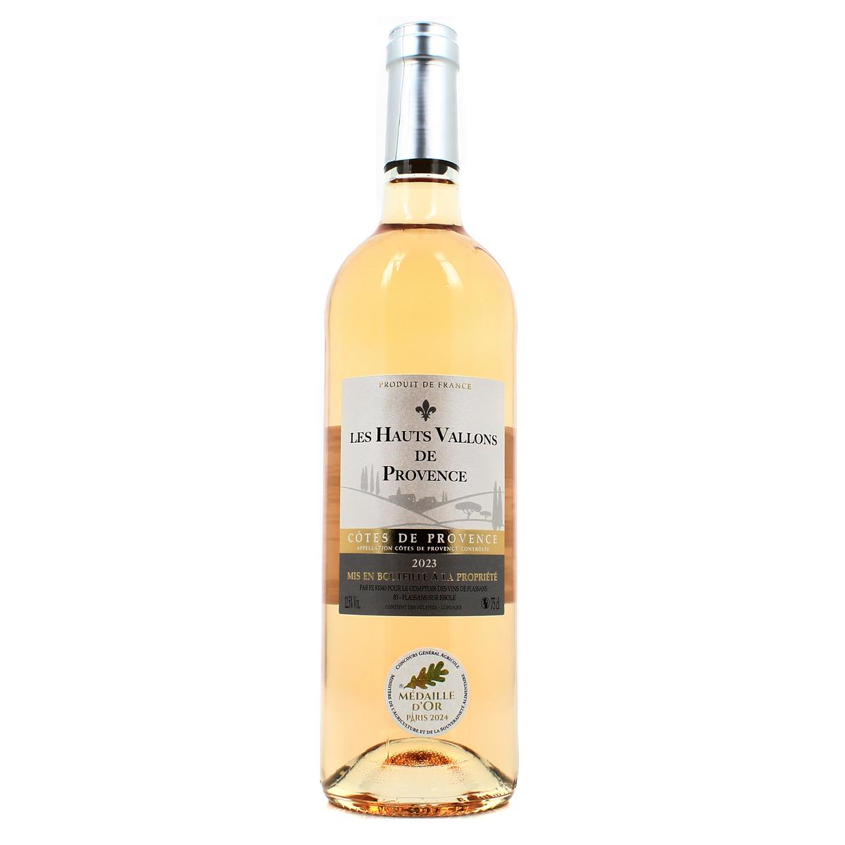 3348008845986 - Côtes de Provence rosé AOP - Les hauts Vallons de Provence