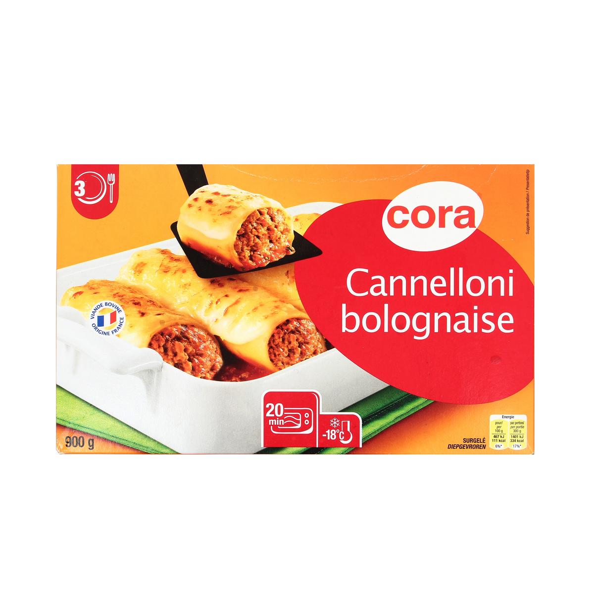 3257986406686 - Cora - Canelloni à la Bolognaise
