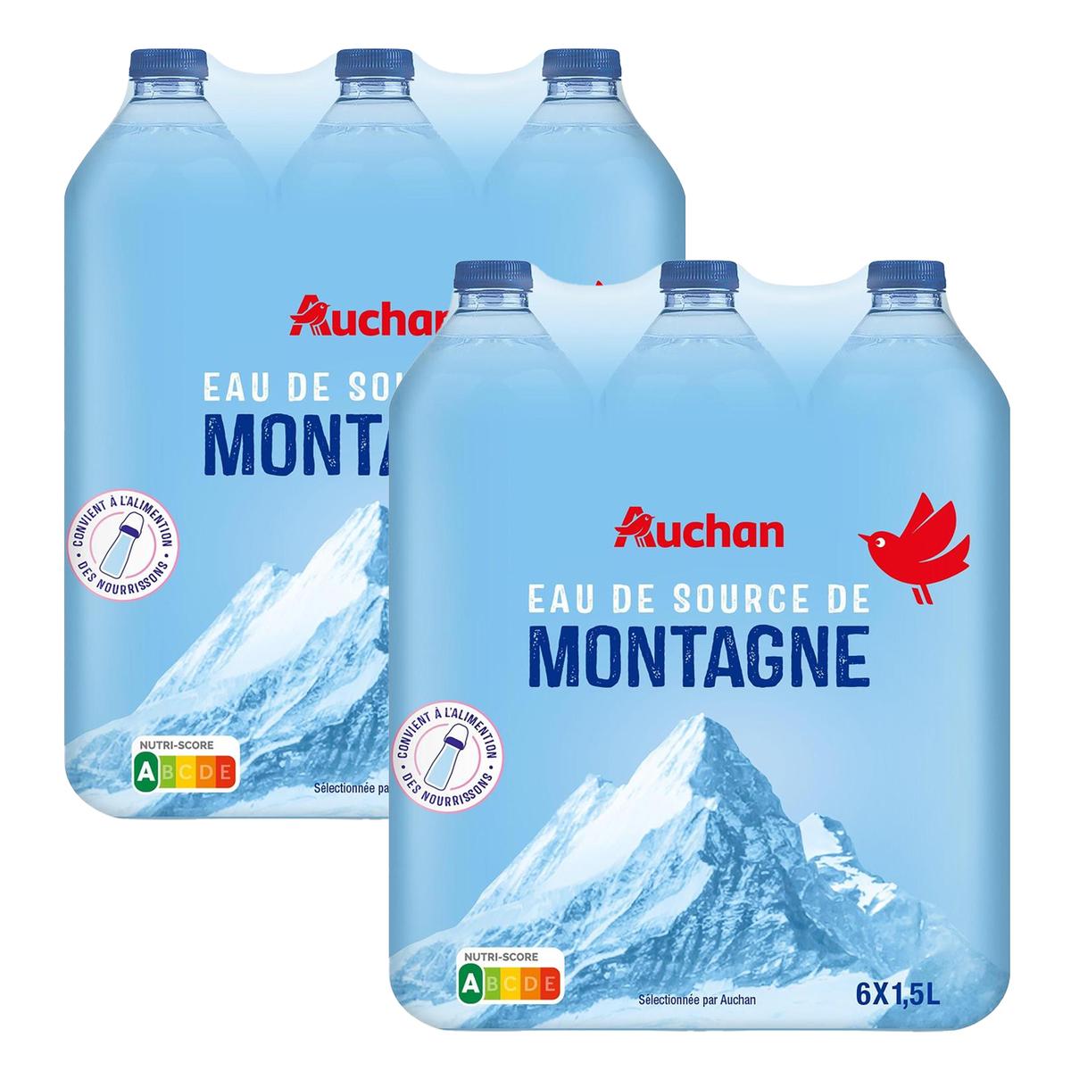 2050000407086 - Auchan - Eau de source de montagne