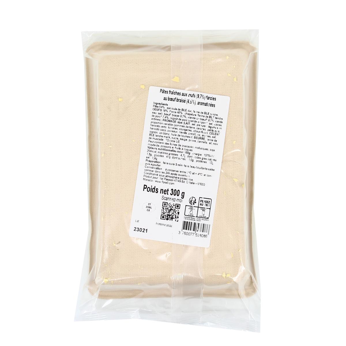 3760077538086 - Florelli Fresco - Raviolis Frais au Boeuf Braisé