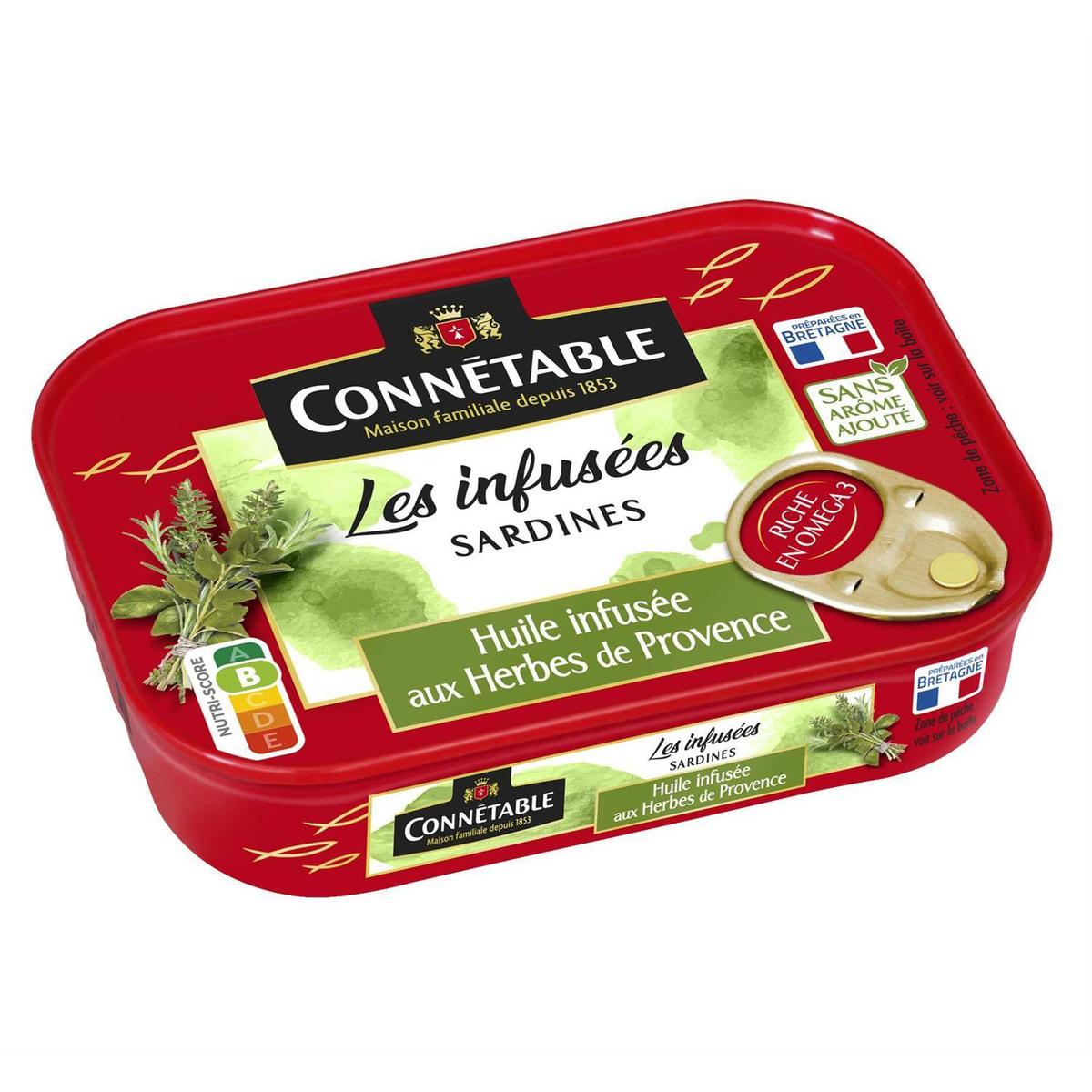 3263670798586 - Connetable - Sardines à l'Huile infusée aux Herbes de Provence