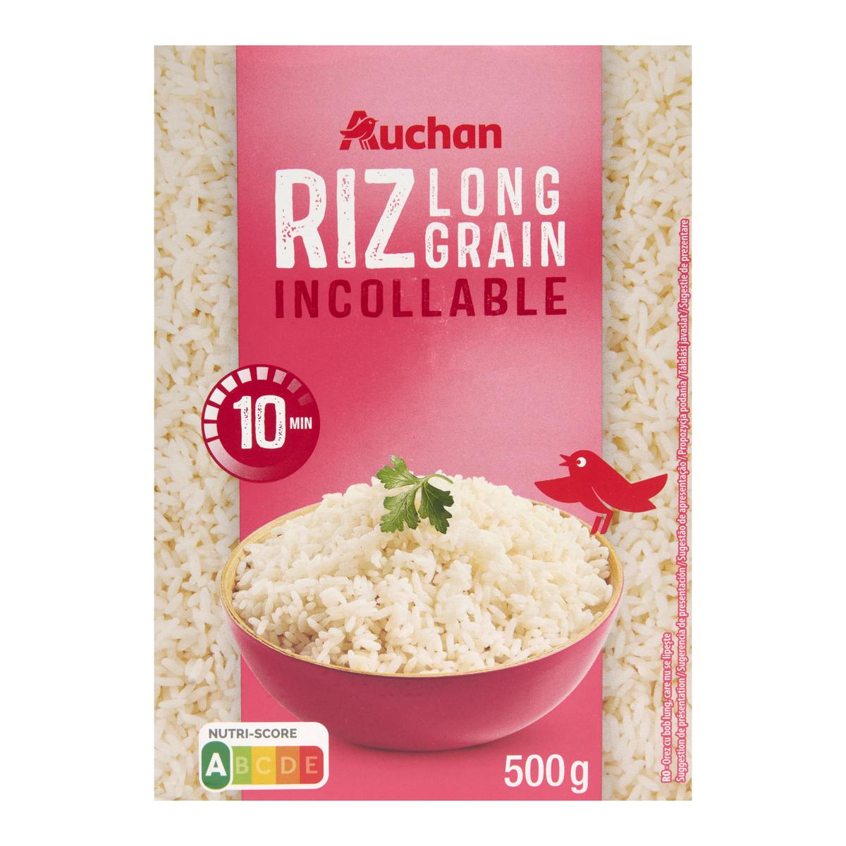 3254560049086 - Auchan - Riz long grain incollable Cuisson 10 min
