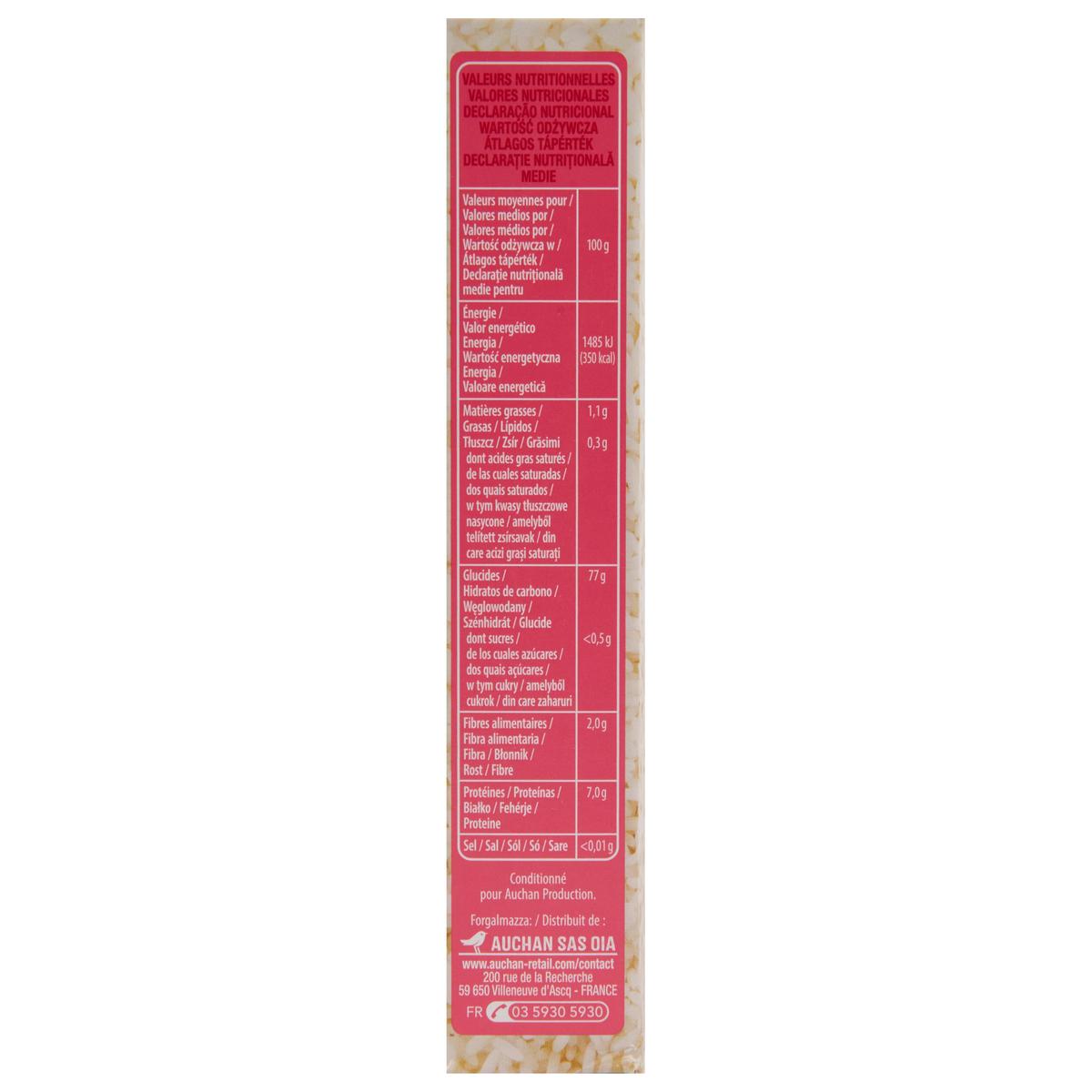 3254560049086 - Auchan - Riz long grain incollable Cuisson 10 min