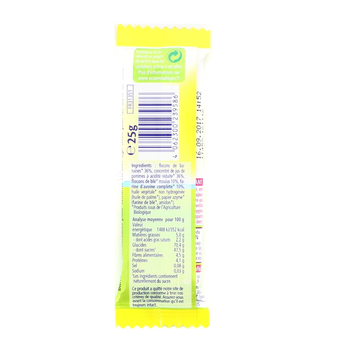 4062300239586 - Hipp - Barre Pommes Bananes et Céréales bio dès 12 mois