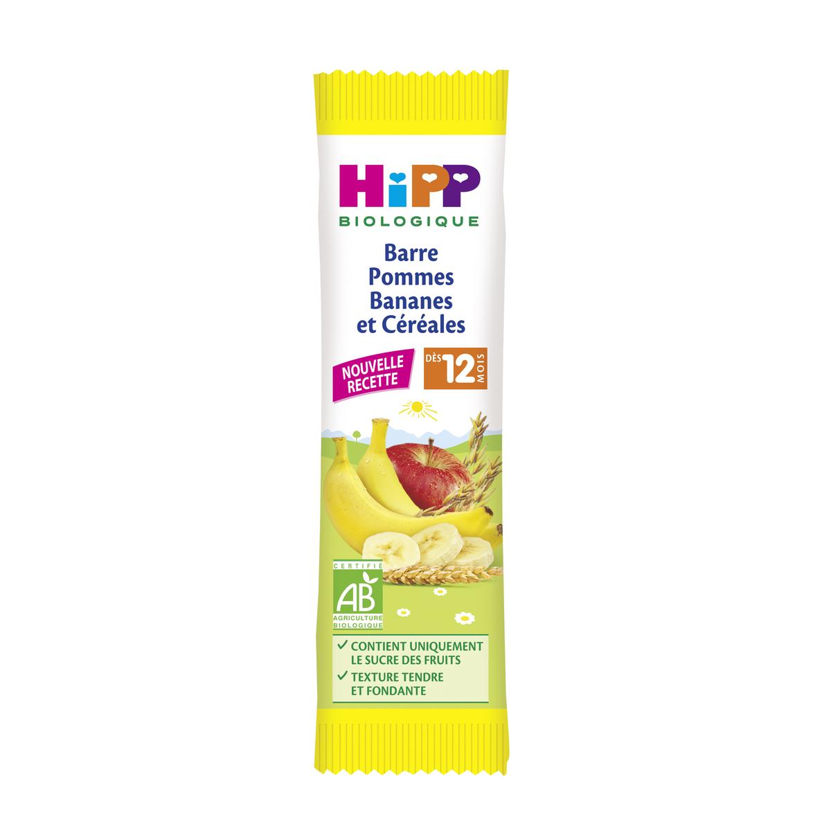 4062300239586 - Hipp - Barre Pommes Bananes et Céréales bio dès 12 mois