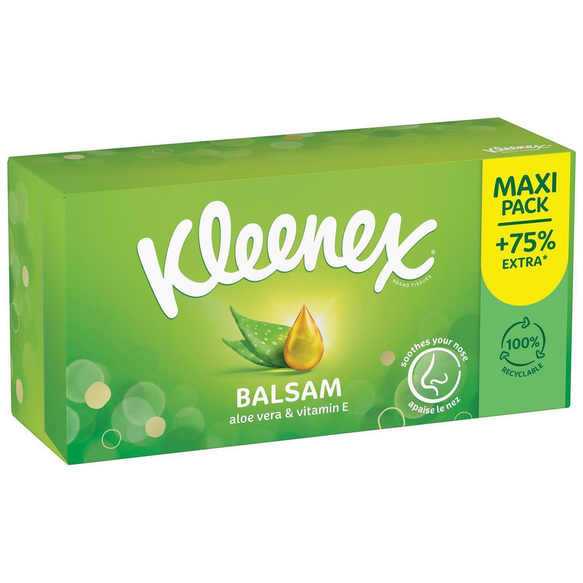 5029053579986 - Kleenex - Mouchoir Balsam Aloe Vera & Vitamine E 
