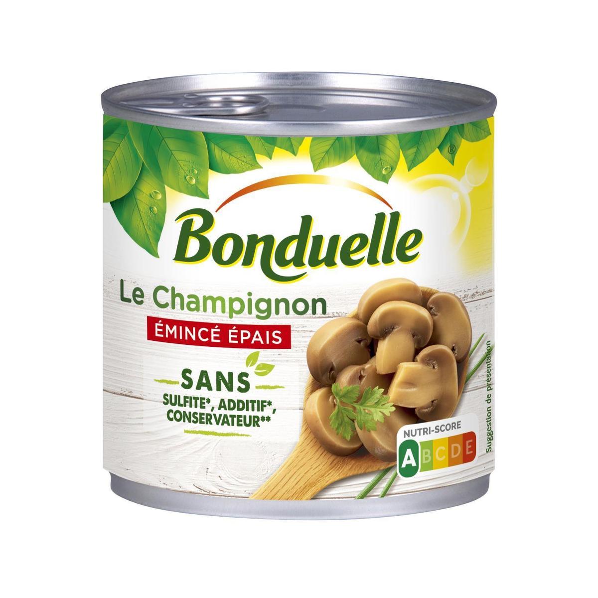 3083681120387 - Bonduelle - Champignons Emincés Epais sans sulfite et sans additif