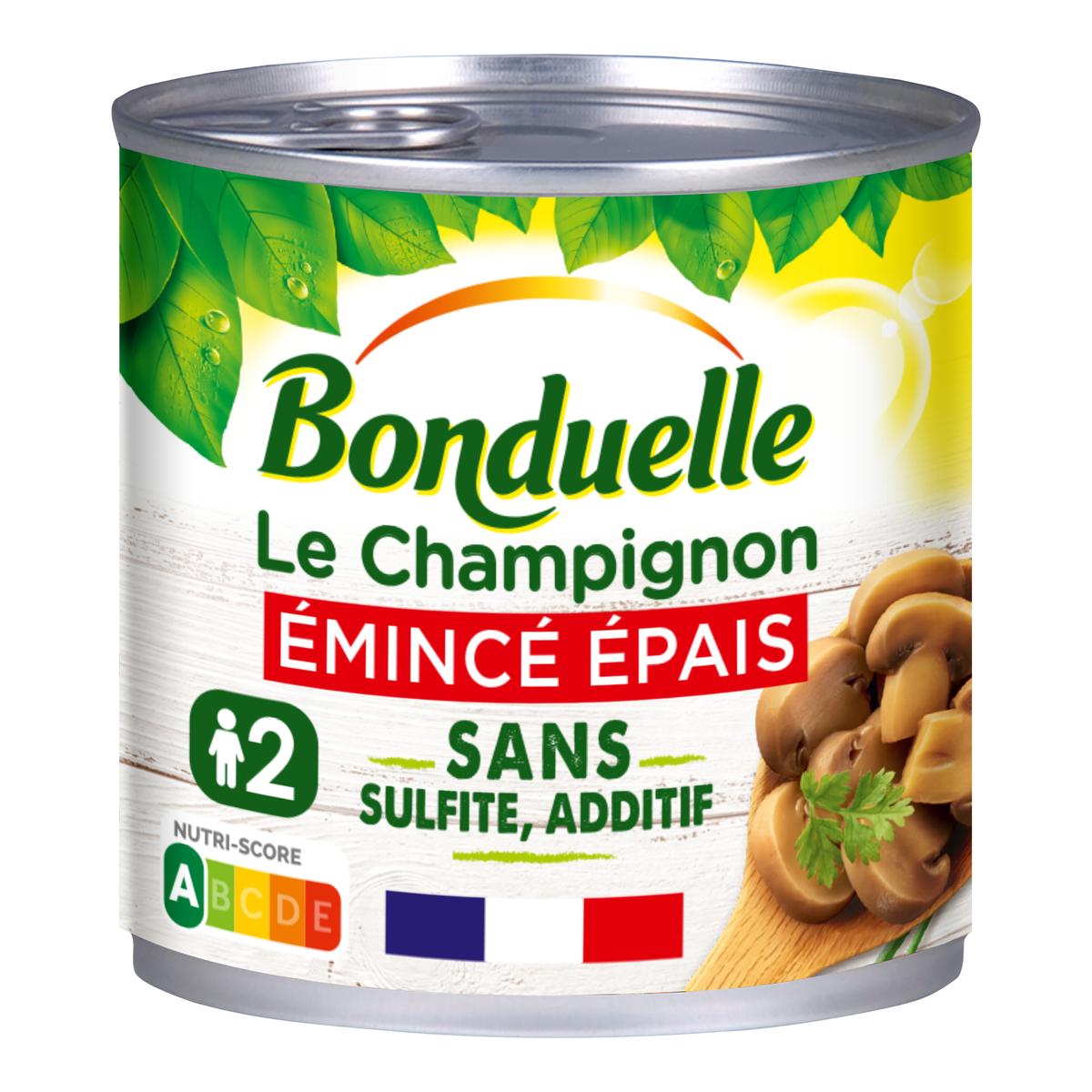 3083681120387 - Bonduelle - Champignons Emincés Epais sans sulfite et sans additif