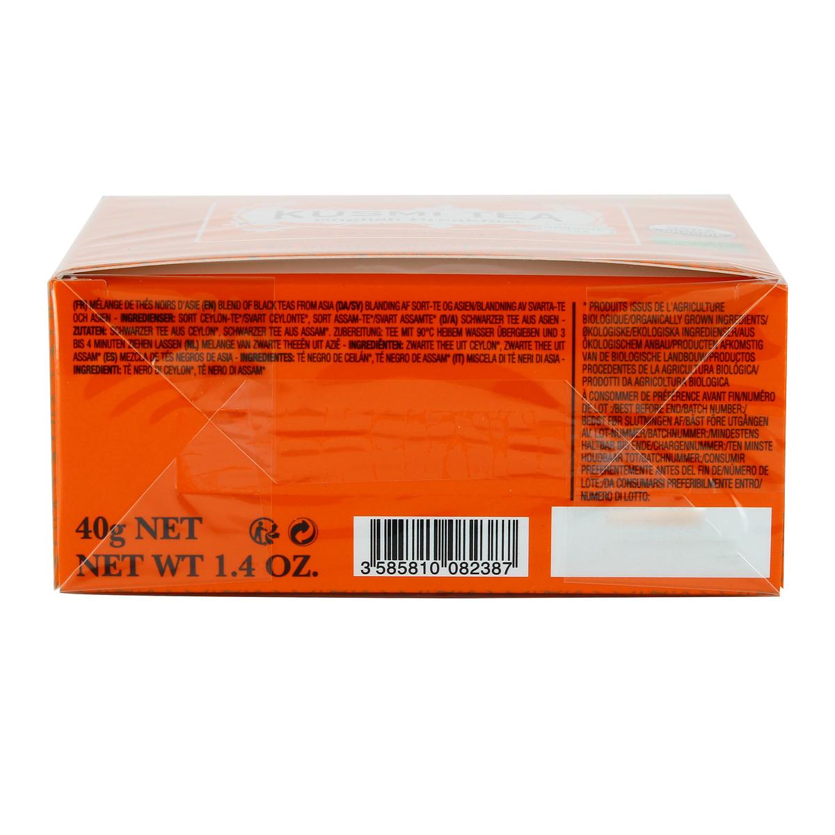 3585810082387 - Kusmi Tea - English Breakfast Bio - Etui sachets mousseline - 40g