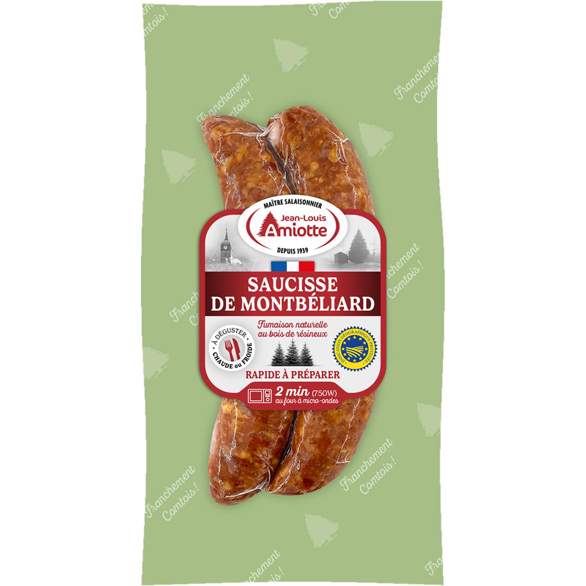 3333420004387 - Jean-Louis Amiotte - Saucisses de Montbeliard Cuites IGP