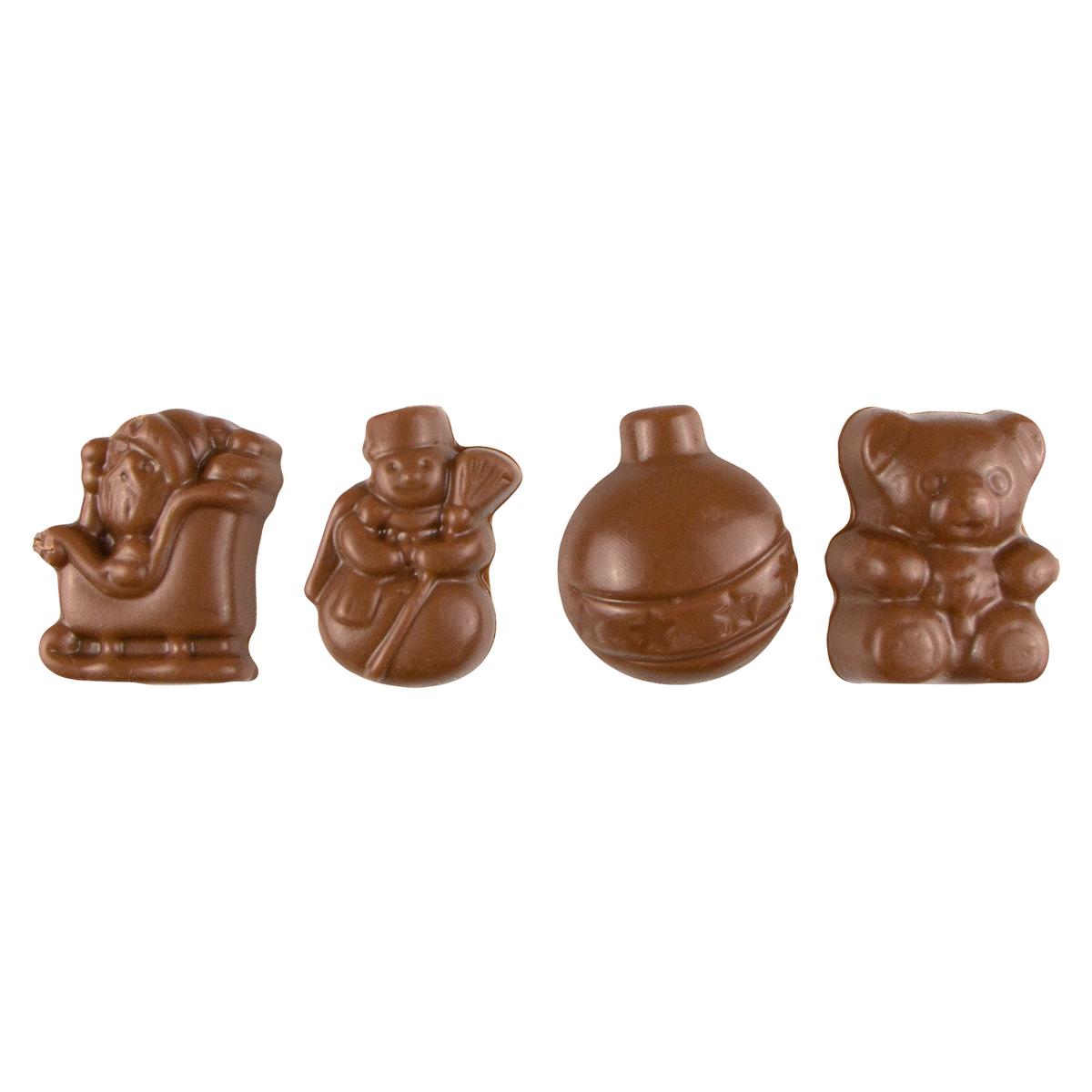 3474341104487 - Chocolaterie Monbana - Les Mini-sujets de Noël au Chocolat au Lait