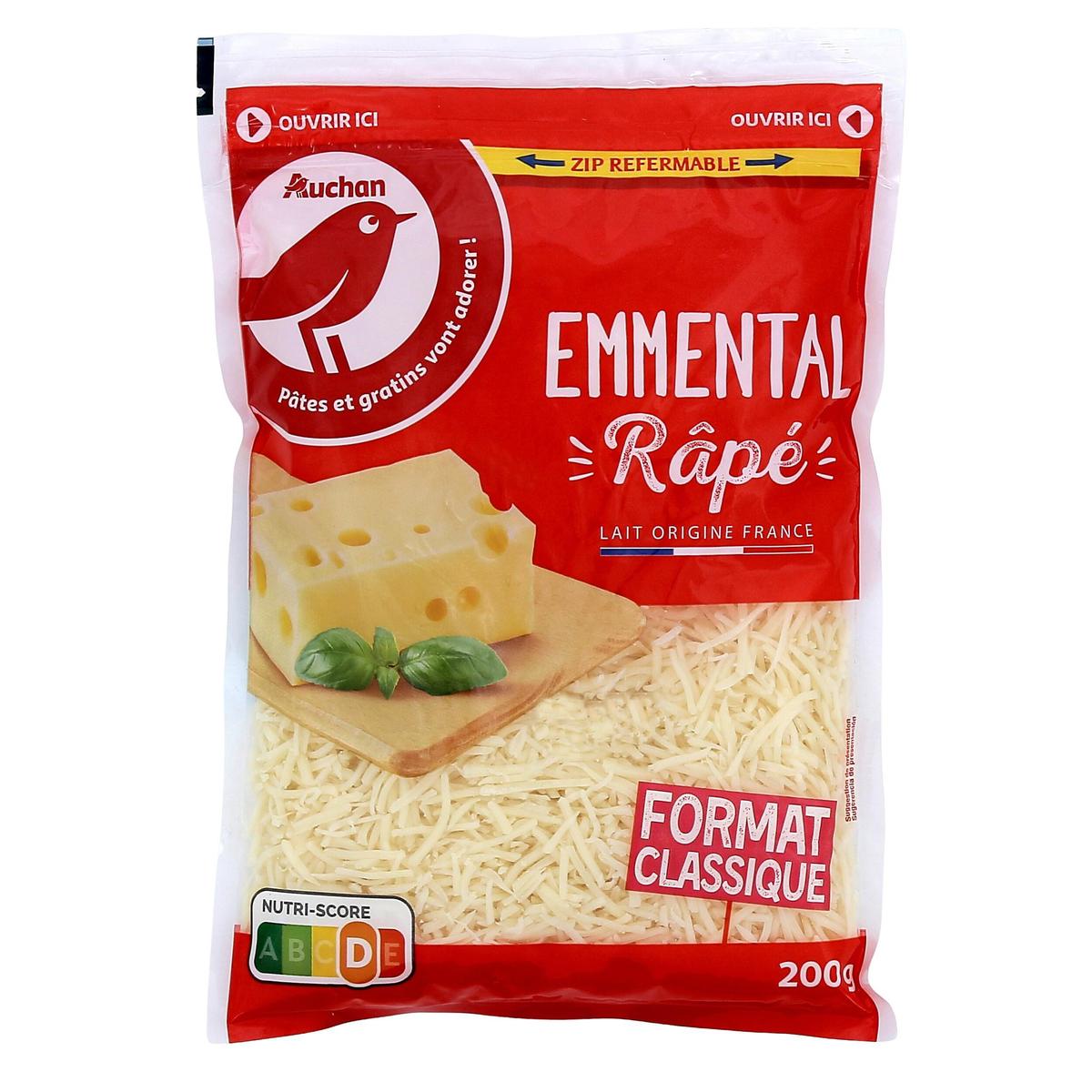 3596710018987 - Auchan - Emmental râpé français