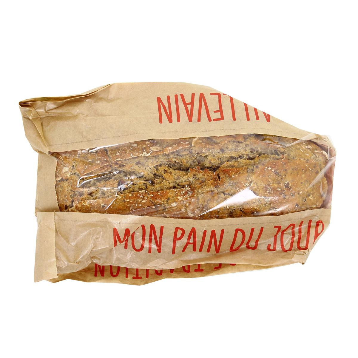3760116600088 - Etablissements Moulin - Pain Frais 5 Graines et Courge, Bio