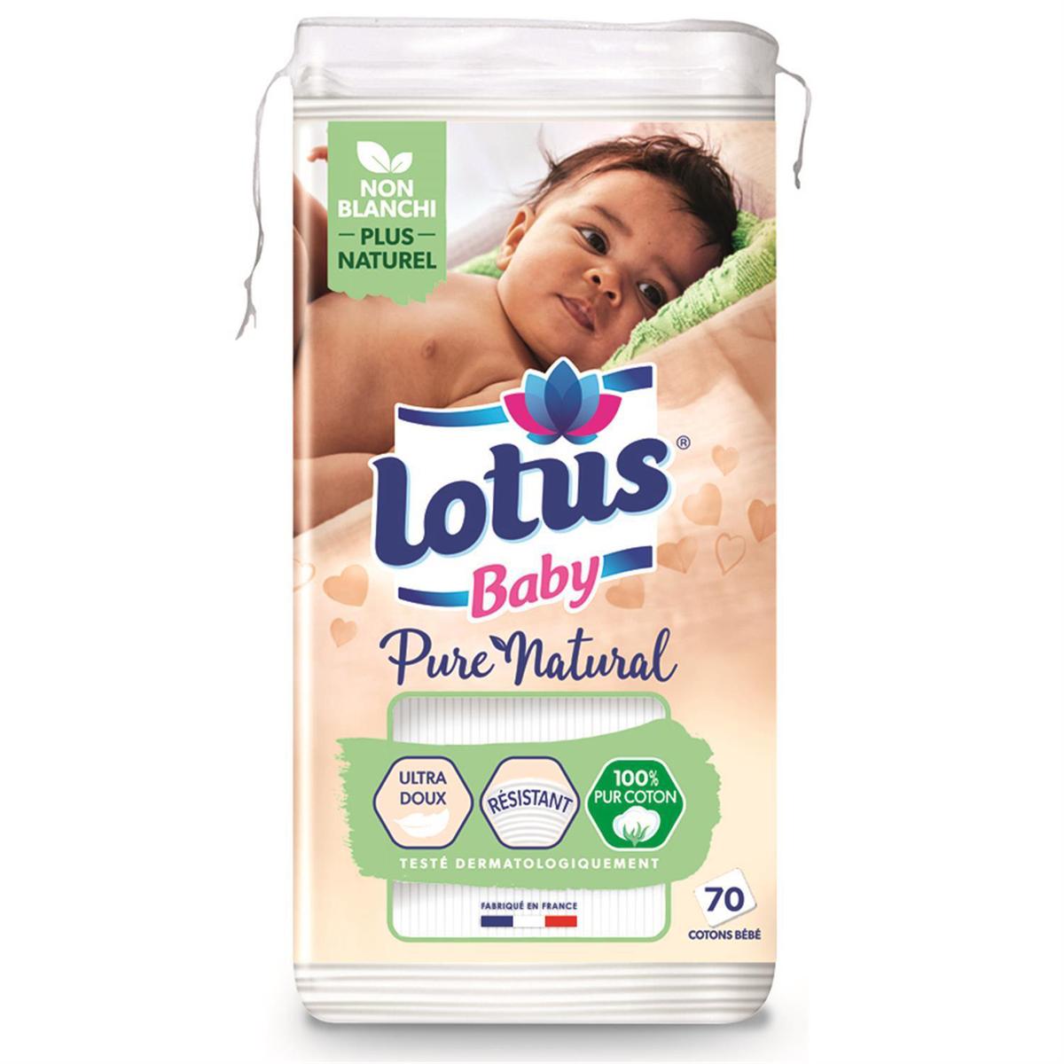 Livraison à domicile Lotus Baby Baby Pure Natural Cotons Bébé, 70
