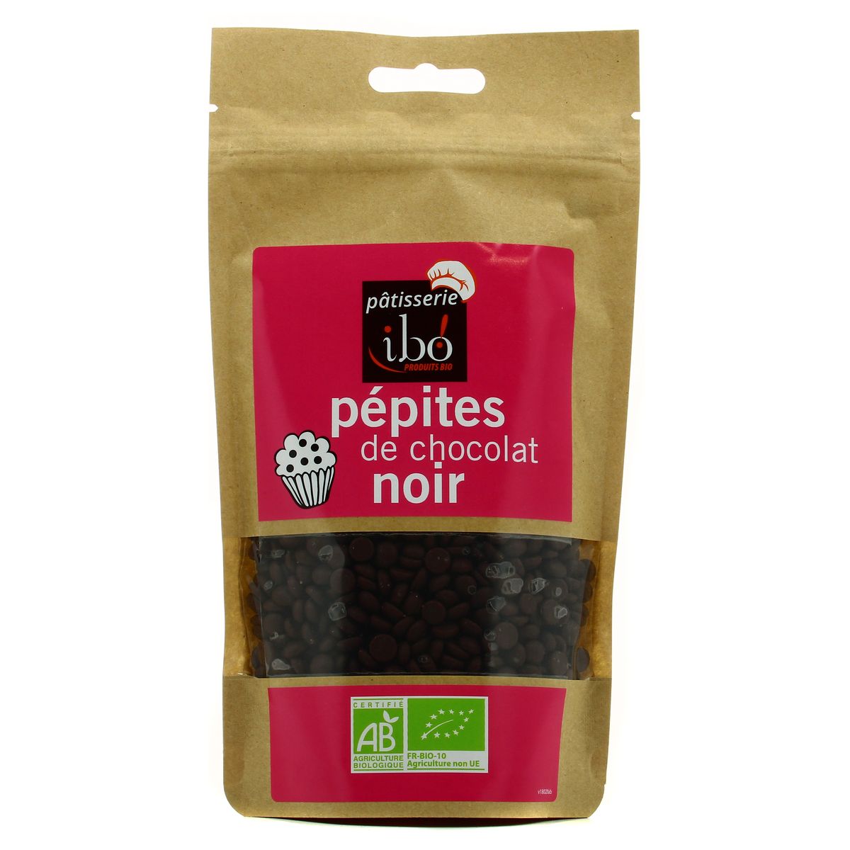 AUCHAN BIO Pépites de chocolat noir 100g pas cher 