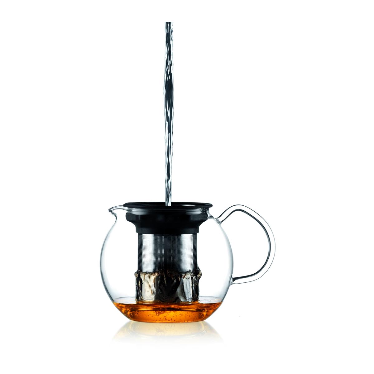0727015373188 - Bodum - Théière à piston filtre en inox brillant