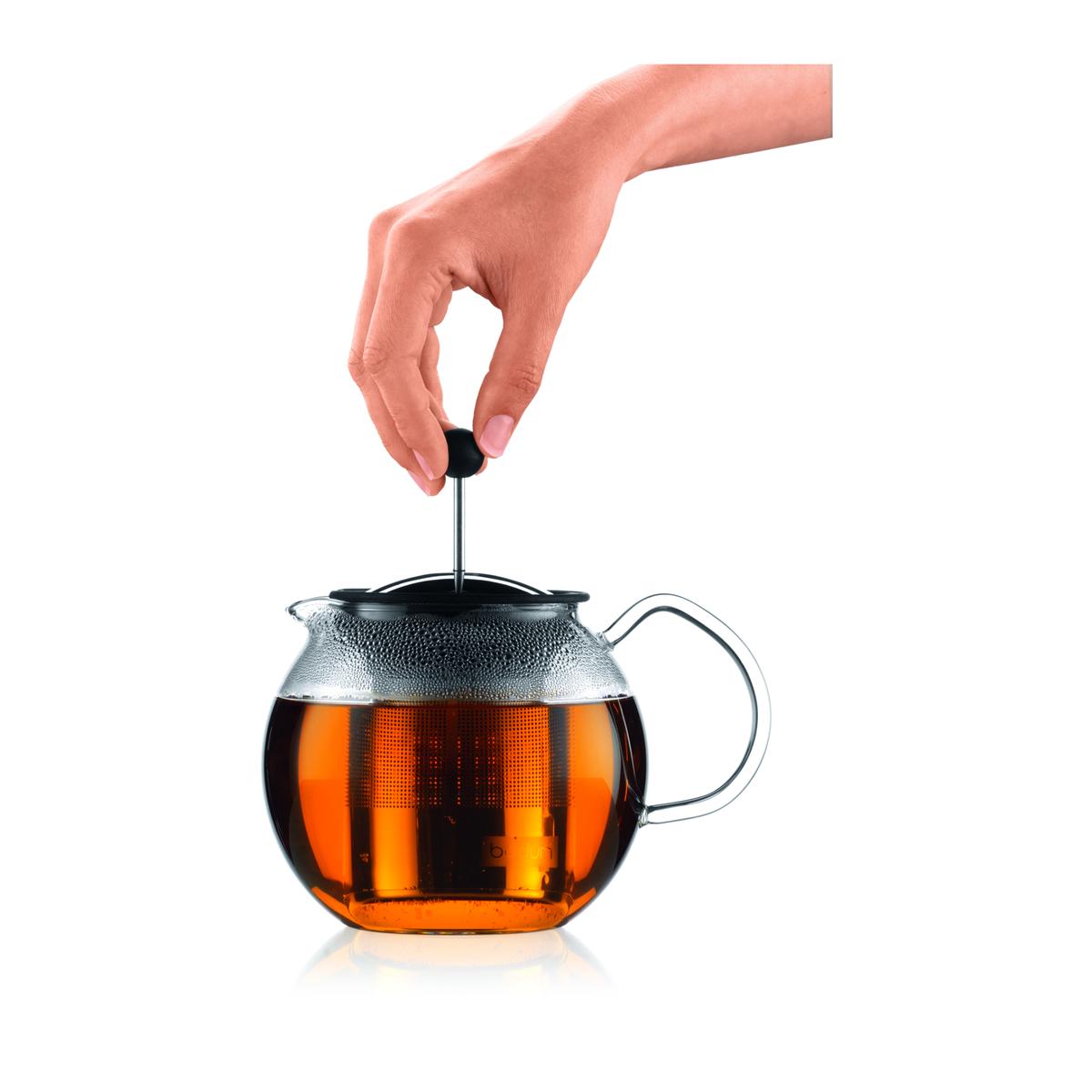 0727015373188 - Bodum - Théière à piston filtre en inox brillant