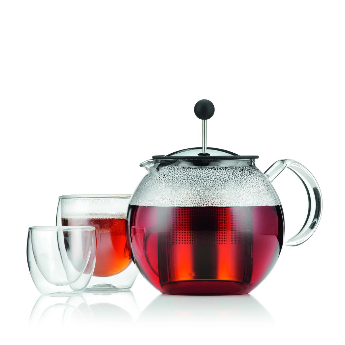 0727015373188 - Bodum - Théière à piston filtre en inox brillant