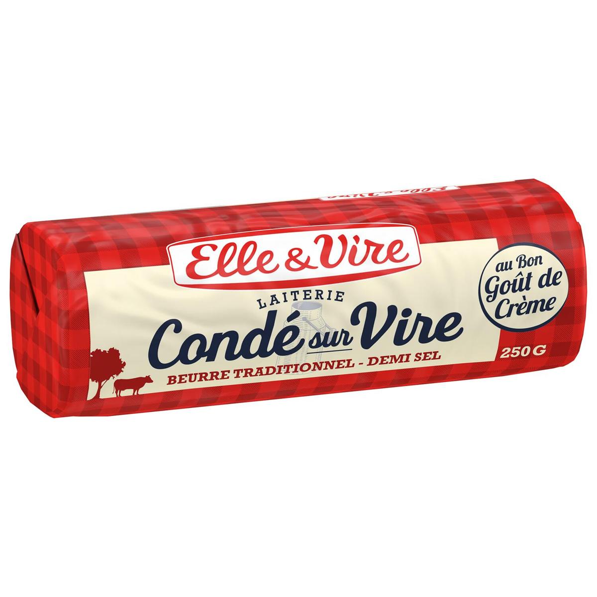 Achat Elle&Vire Beurre rouleau 1/2 Sel de la laiterie de CondésurVire Achat Elle&Vire Beurre rouleau 1/2 Sel de la laiterie de CondésurVire