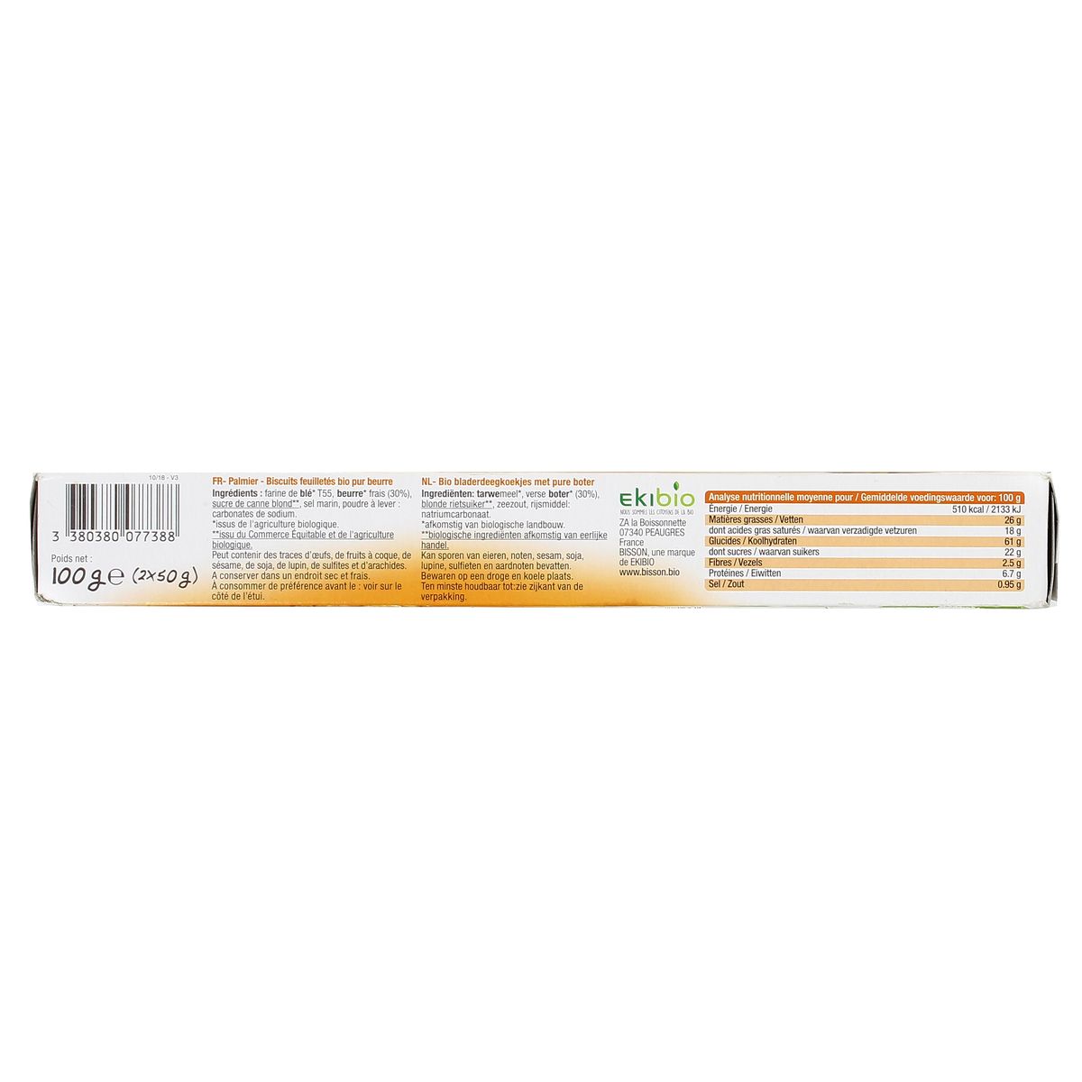 3380380077388 - Bisson - Palmier bio pur beurre