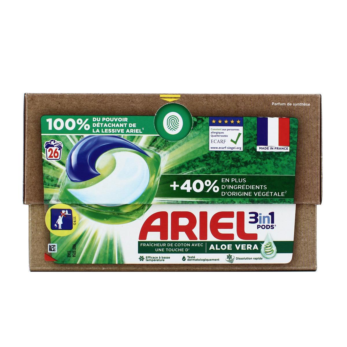 ARIEL 3en1 PODS Lessive en capsules UNIVERSAL, 30 lavages