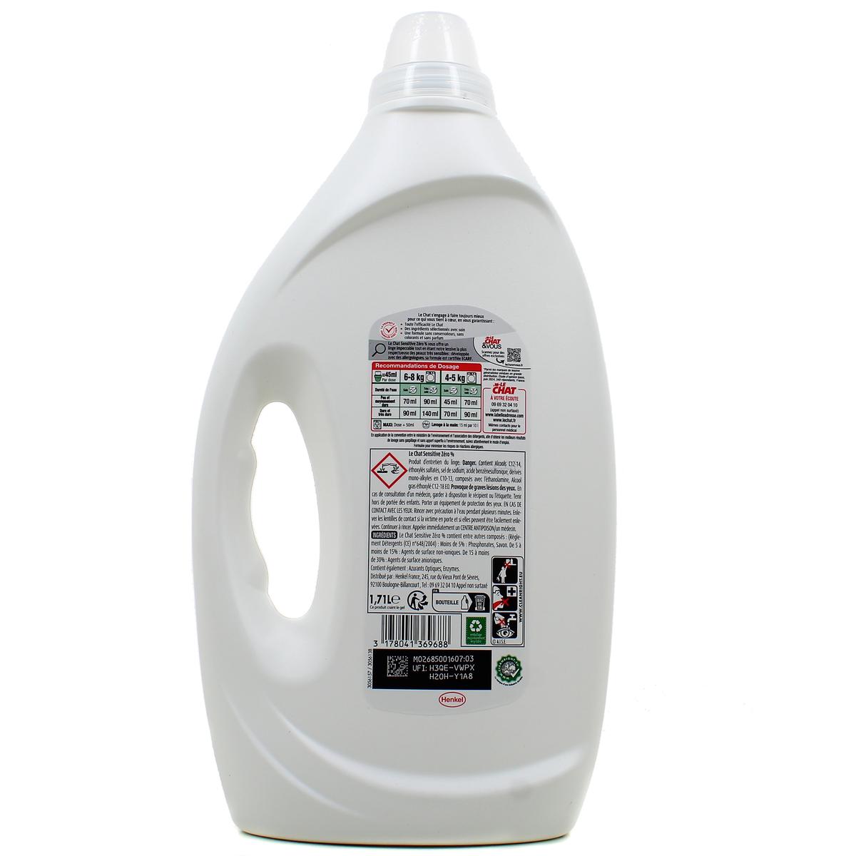 3178041369688 - Le Chat - Lessive liquide sensitive 0%