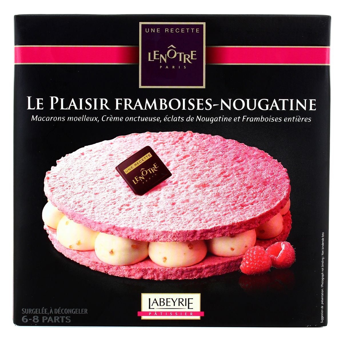 Labeyrie Le Plaisir Framboises Nougatine Une Recette Lenotre 6 8 Parts