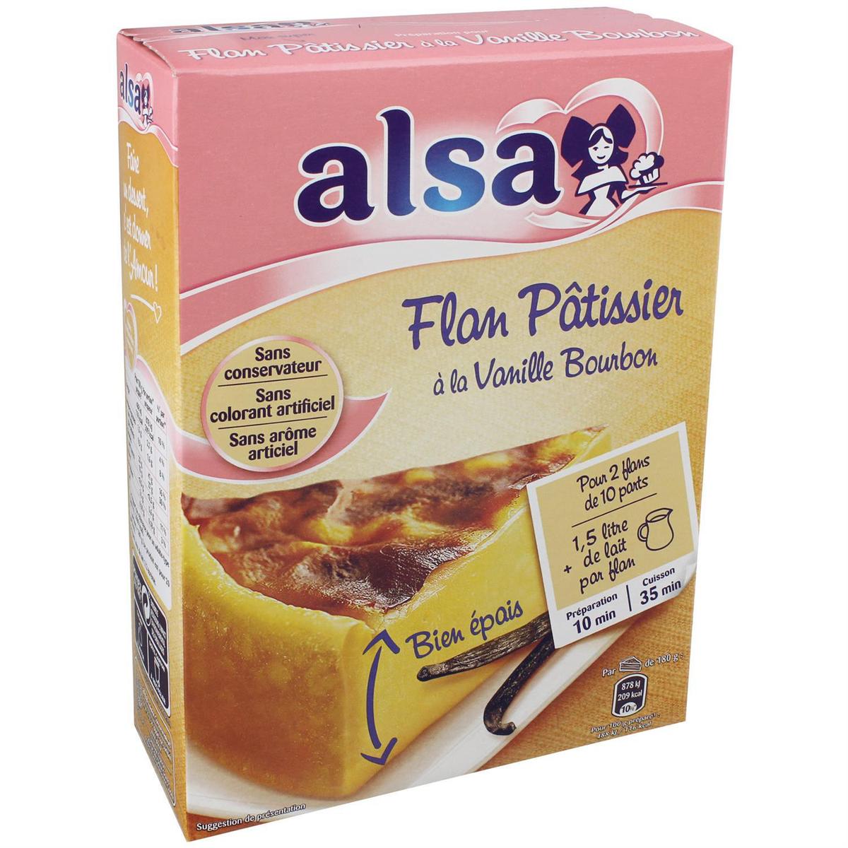 3027030013289 - Alsa - Préparation pour Flan Patissier à Vanille Bourbon