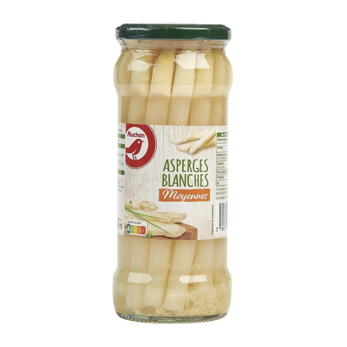 3254560064089 - Auchan - Asperges blanches moyennes en bocal