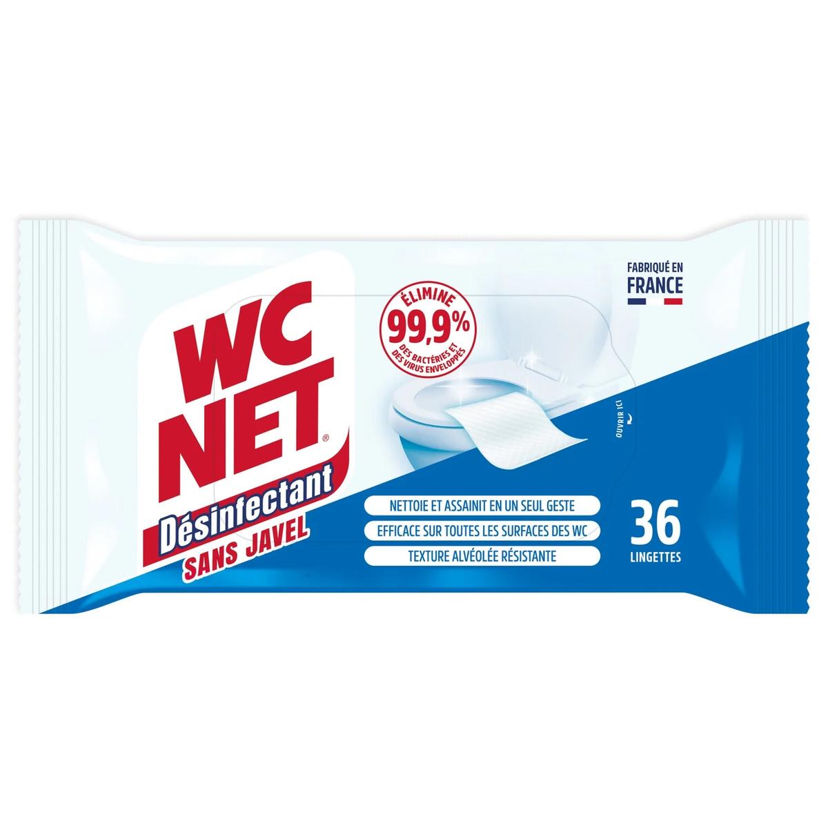 3346020065689 - WC net - Lingettes Désinfectante sans Javel