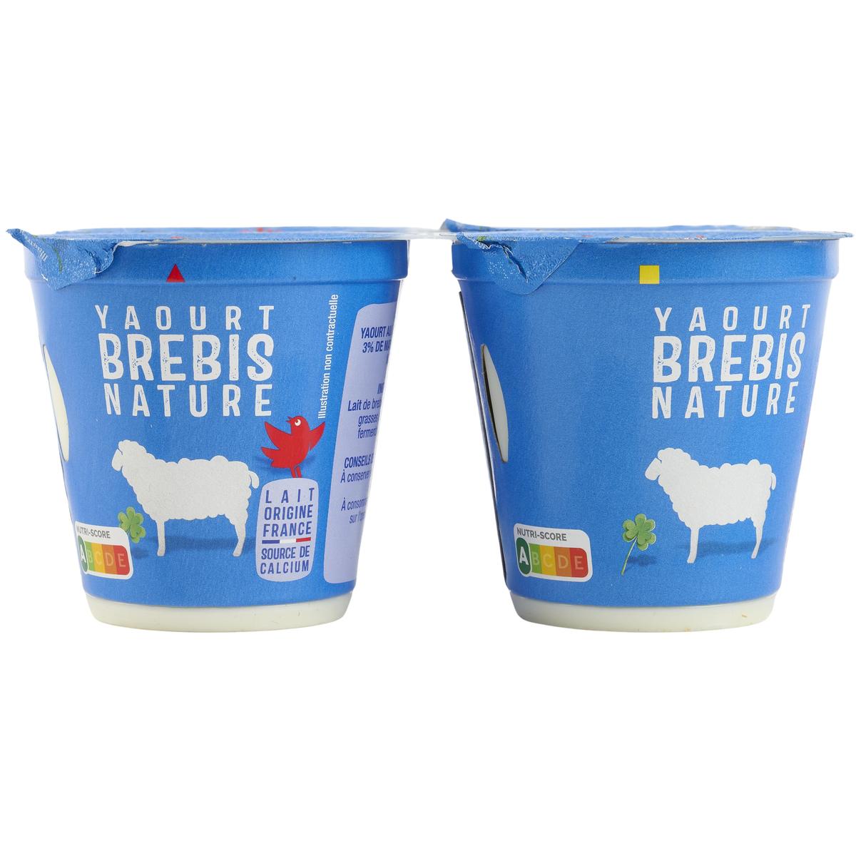 3596710537389 - Auchan - Yaourt nature au lait de brebis