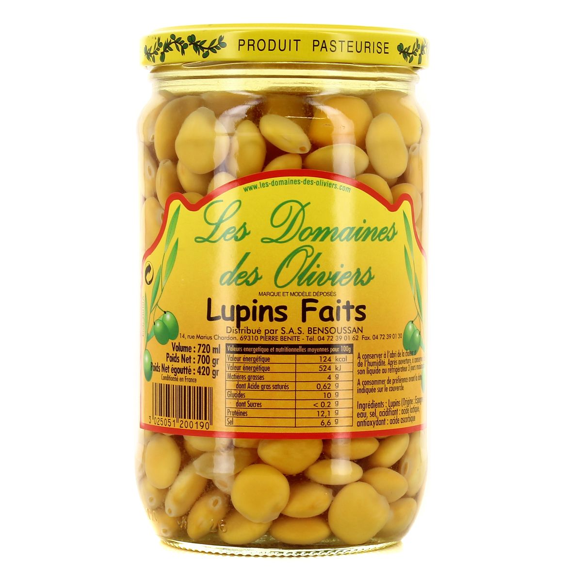 3025051200190 - Les Domaines des Oliviers - Lupin faits